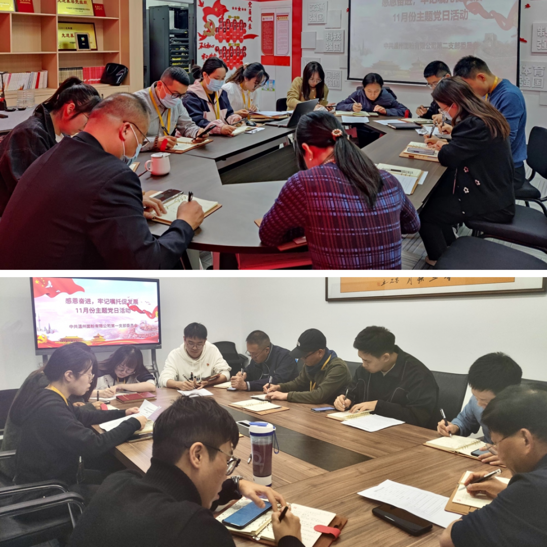 感恩奮進(jìn)，牢記囑托促發(fā)展丨面粉公司開展11月份主題黨日活動